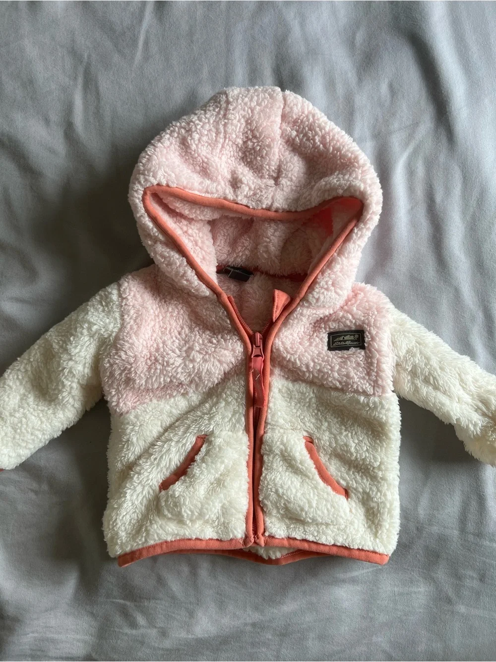 Sherpa Hooded Baby Girl Jacket